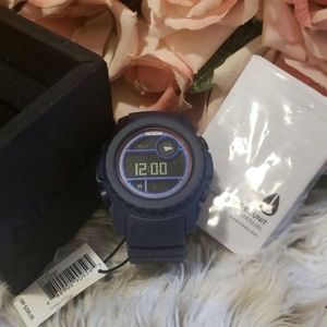 New Nixon "SuperUnit"blue mens watch boxed